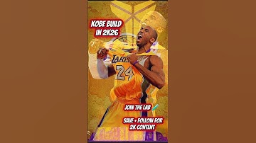 Kobe Bryant Build in NBA 2K26 🐍 The Mamba Mentality never misses 💯 #NBA2K26 #KobeBryant #mamba