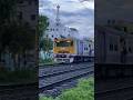Up Ranaghat local old DC EMU passing in a rainy evening