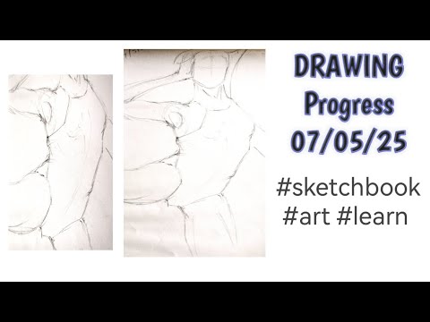 Drawing Progress 07/05/25 #learning #art #drawing #sketch #skills - YouTube