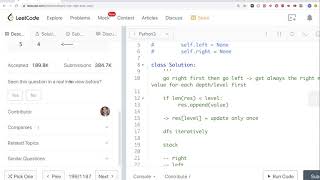 Leetcode 199: Binary Tree Right Side View