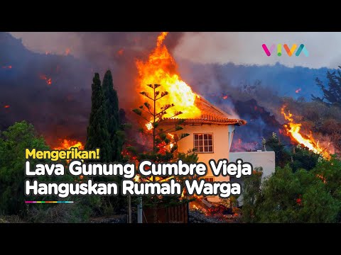 Lava Panas Telan Kampung Warga, Gunung Meletus Menakutkan Spanyol