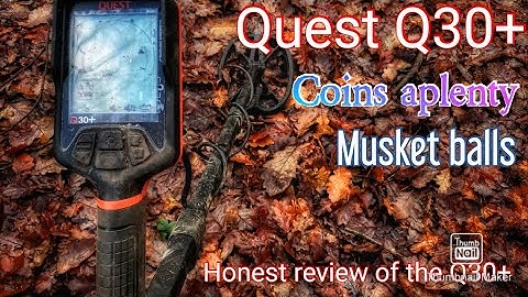 Metal detectng with the Quest Q30+