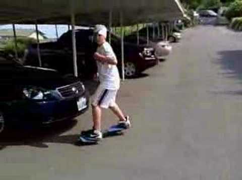 Wie ein Wheelie auf einem Ripstick reiten