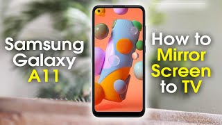 Samsung Galaxy A11 Mirror Screen to TV (Connect to TV) H2techvideos