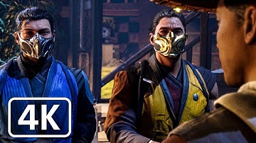 MORTAL KOMBAT 1 | Kung Lao vs Sub Zero & Scorpion Fight Scene 4K