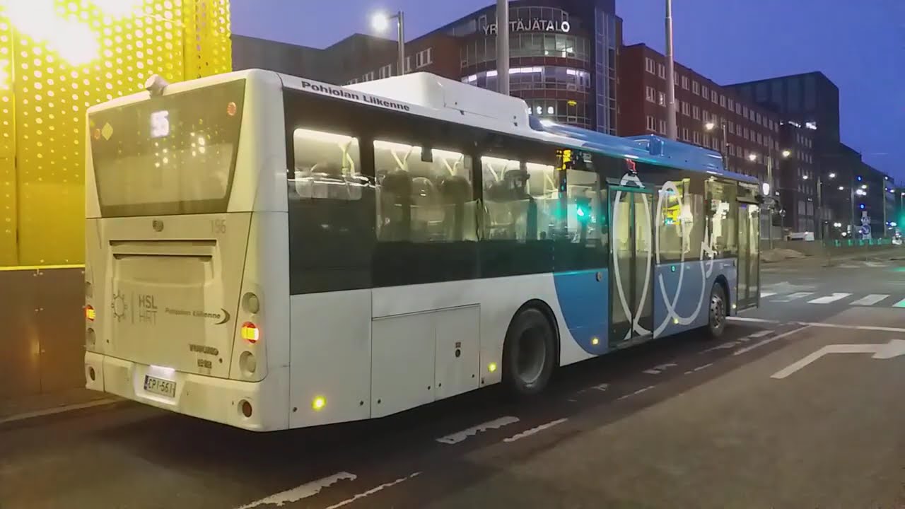 Pohjolan Liikenne 156 (Yutong E12 / ZK6128BEVG) linjalla 55