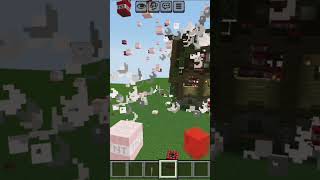 blasting a medieval house in minecraft #blast #medieval #house #minecraft #shorts