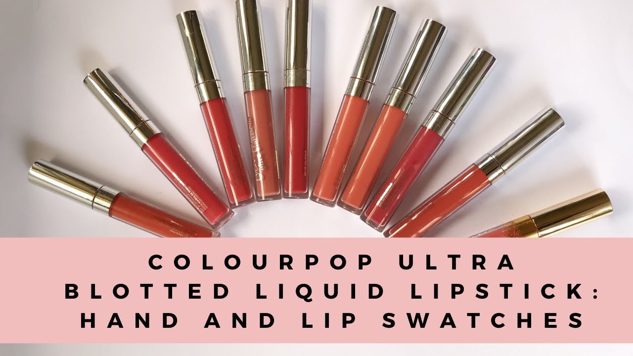Colourpop Ultra Blotted Liquid Lipsticks Swatches and Review- Medium/Brown Skin