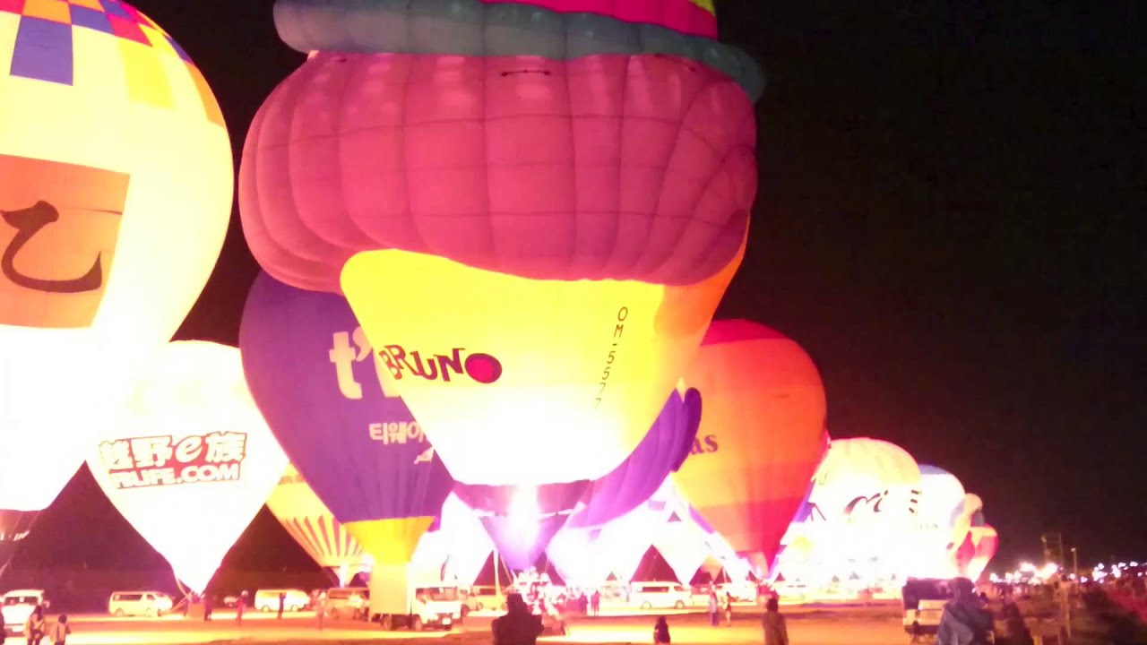 15佐賀インターナショナル バルーン フェスタ夜間係留 Youtube