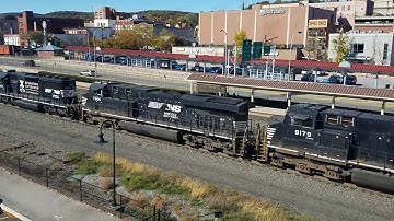 Norfolk Southern Manifest Train 12G with an Operation Lifesaver SD40-2