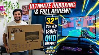 Ultimate Lenovo Legion R32Qc - 30 Unboxing & Full Review The Truth About That 180Hz