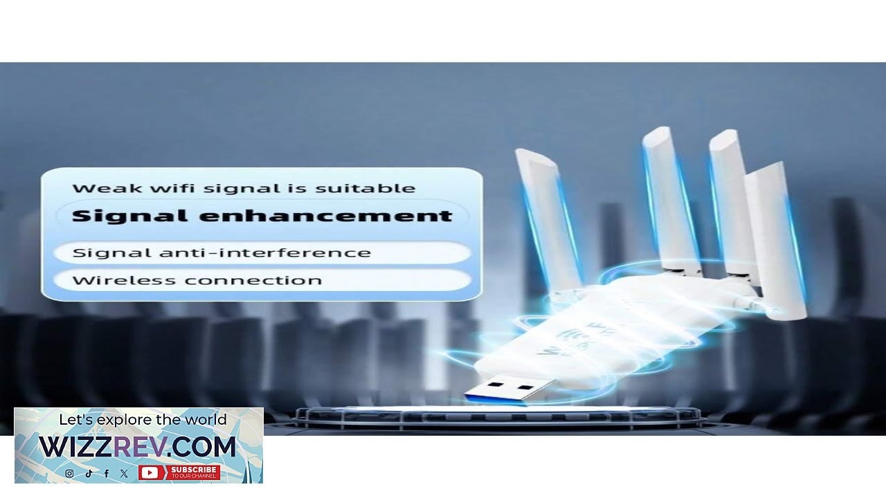 Wireless WiFi Signal Booster 300Mbps High Speed 2.4GHz USB Repeater