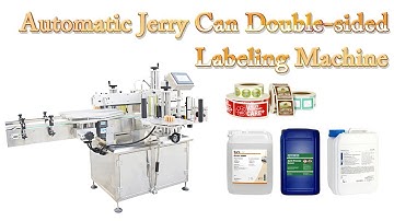 Automatic Jerry Can Double sided Labeling Machine