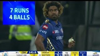 Csk vs mi final highlights - malinga ...