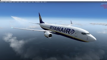 P3D V4.4 Ryanair PMDG 737-800NGX landing at Rome Ciampino