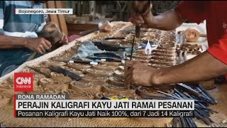 Rezeki Berlimpah Perajin Kaligrafi