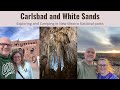 Exploring and Camping in New Mexico National parks. Carlsbad Caverns and White Sands