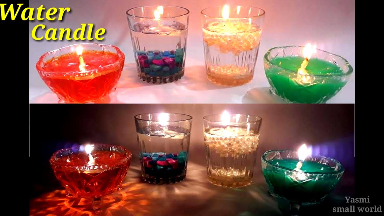How to make Water Candle DIY water candle/ Diwali Festival