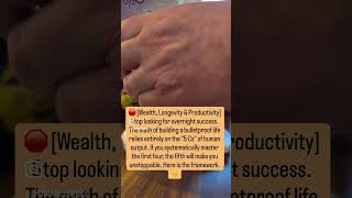 🛑 The 5 Habits of Highly Effective Wealth & Longevity (The 5 Cs)"