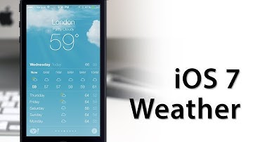 Hands-On iOS 7 Weather App - New Features And Design