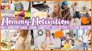 *NEW* FALL CLEAN + DECLUTTER WITH ME 2019! COOK W\/ ME GROCERY HAUL + MEAL PLAN! SAHM MOTIVATION!