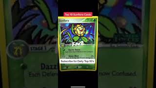 Top 10 Sunflora #Pokemon Cards #shorts