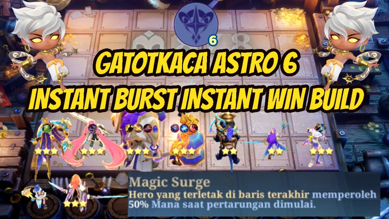 New Meta Gatotkaca Astro 6 Synergy | Vale 2nd Skill | Magic Chess Season 16 2x Speed Gameplay