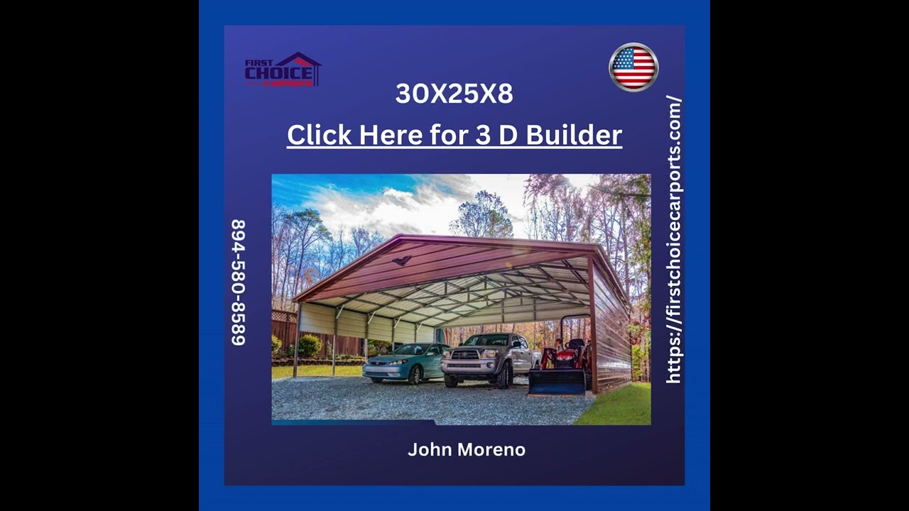 Protect your vehicles in style with our Triple Wide Carport! 🚗🚙🏎️