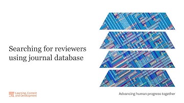 Searching for reviewers using journal database