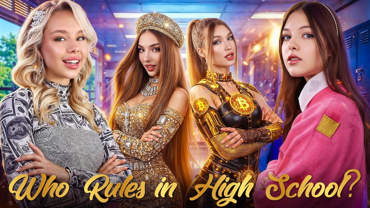 Bitcoin Girl - Новенькая в Школе! Бедная vs Богатая vs Гига Богатая Студентка