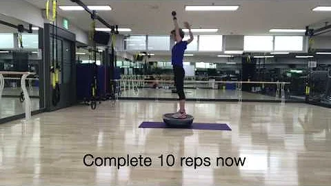 Dry Land Swimming Specific Exercises using the BOSU
