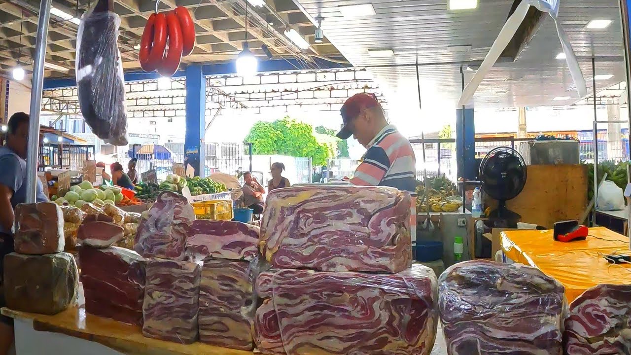 Mercado das mangueiras prazerzes carne de charque barata jaboatao dos guararapes Pernambuco