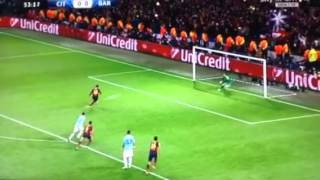 Goal Messi Barcellona- Manchester City 18/02/2014