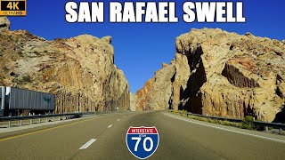 Interstate 70 West Across the San Rafael Swell Reef in Utah