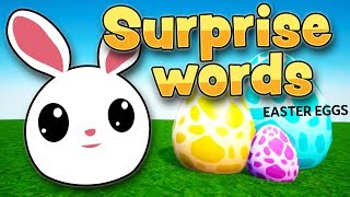 Surprise words in English for kids - Easter eggs