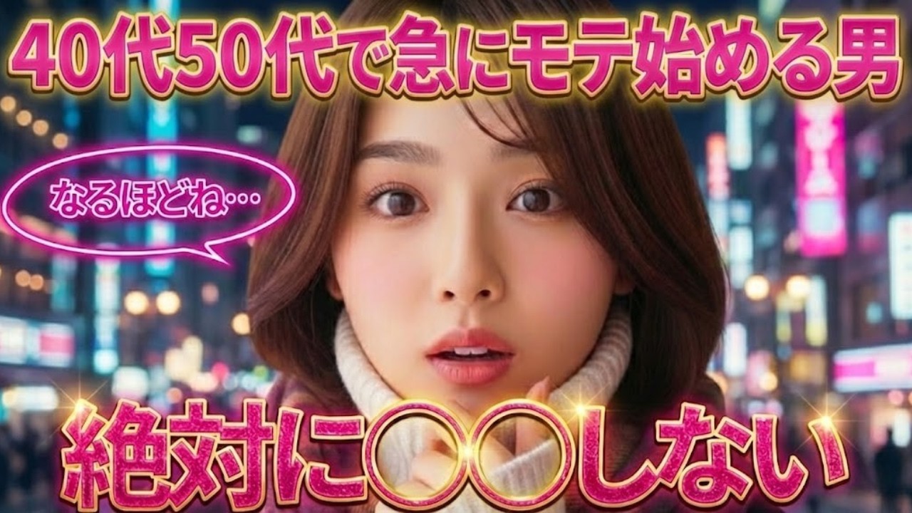 【イケオジ】40代50代で急にモテ期が来る男性が絶対にやらないこと5選