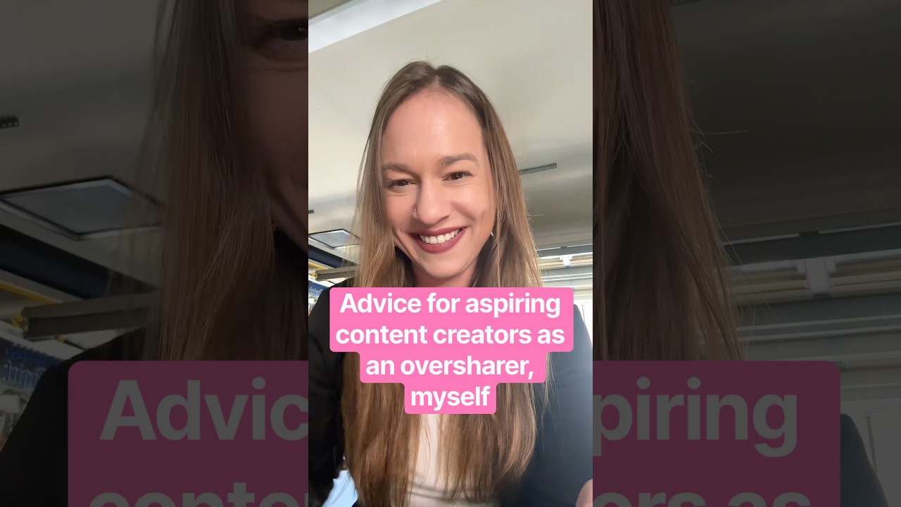 Advice for aspiring content creators as someone who is known for being messy and oversharing