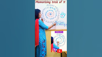 Memorizing trick for value of Pi | How to Remember Value of Pi | Value of Pi up to 10 digits #shorts