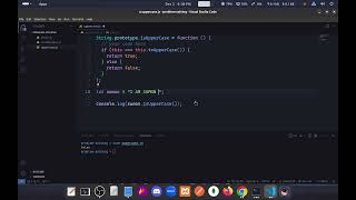 JavaScript problem solving Is the string uppercase