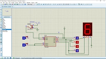 SIMULACIÓN CONTADOR DE 4 BITS   Proteus 8 Professional