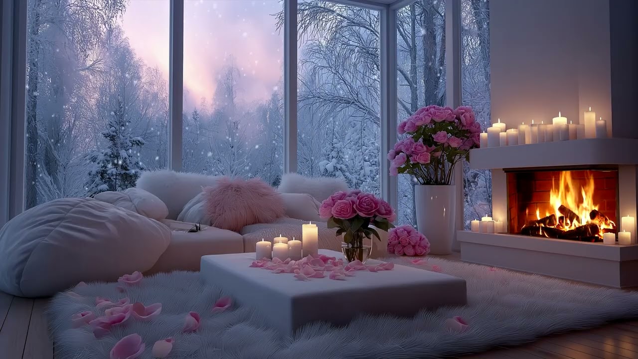 🔥🎼 Cozy Piano Fireplace Lounge | Soft Piano Melodies & Warm Fire Sounds for Calm, Study, and Focus