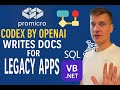 Codex by OpenAI Writes Markdown Docs for Legacy VB.NET SQL Apps — with mermaid diagrams!