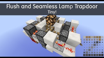 Redstone Tutorial: Flush and Seamless Lamp Trapdoor
