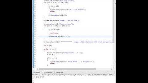 @ipgrayspace : CodingJoys - Shorts - Java Loops Break And Continue - Debug Mode