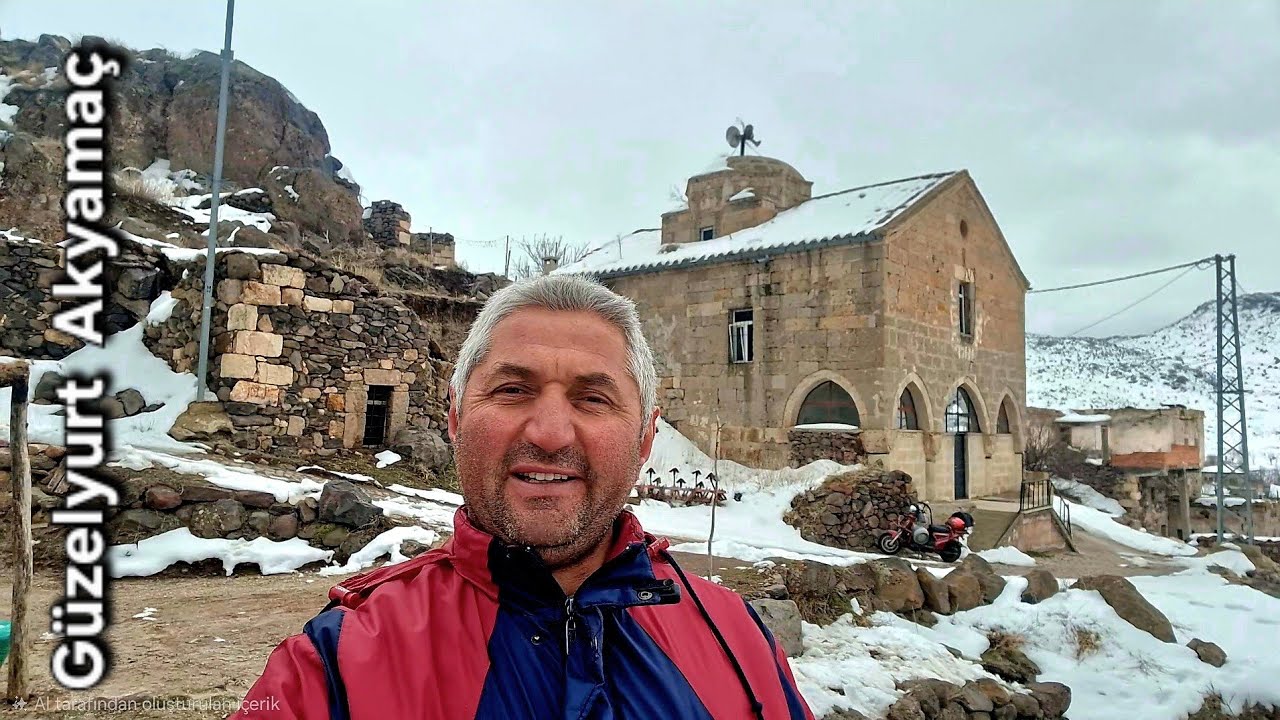 Aksaray Güzelyurt Akyamaç mahallemiz Kar manzaraları 