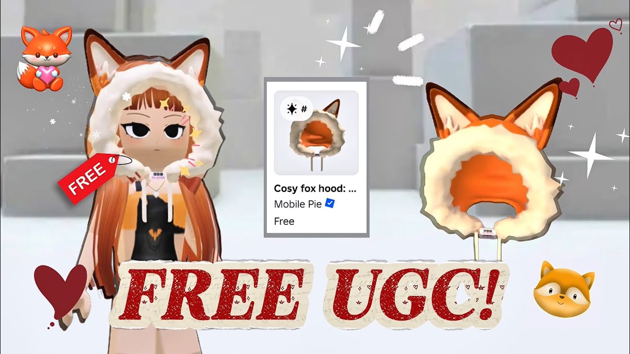 СПЕШИТЕ! Как получить НОВЫЙ БЕСПЛАТНЫЙ капюшон Cosy Fox за 0 ROBUX в ROBLOX!