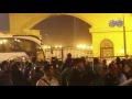 فريق الزمالك يدخل الاستاد بمدرعة