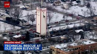 Worker falls while on top of downtown Frankfort Grainery
