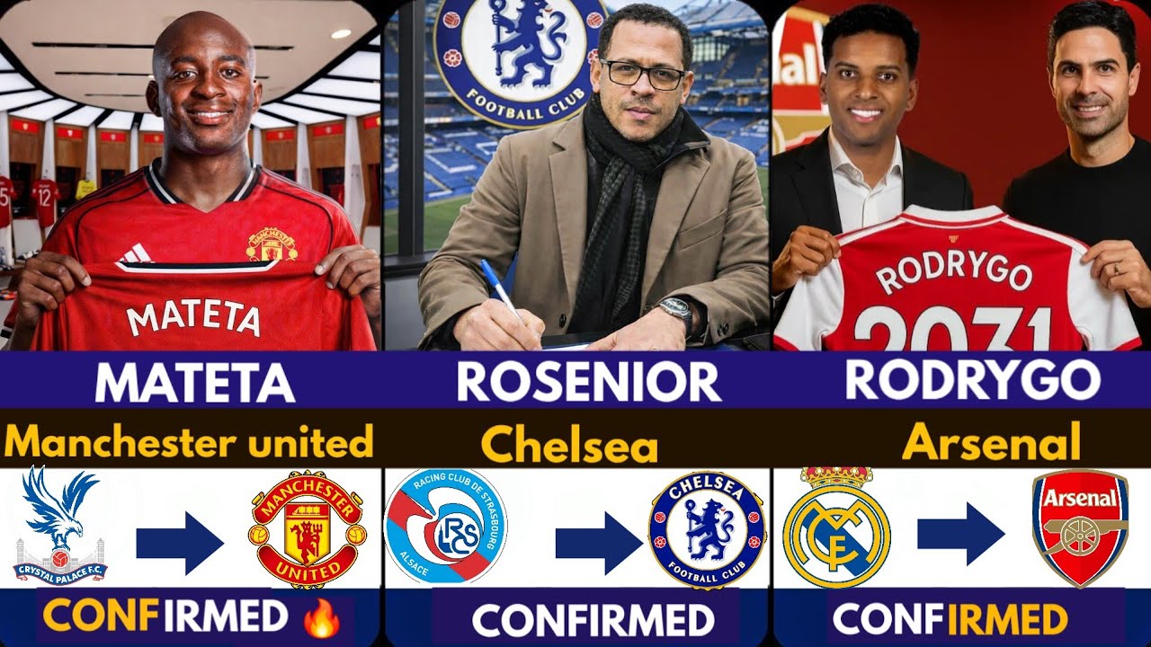 🚨LATEST CONFIRMED TRANSFER NEWS AHEAD OF JANUARY TRANSFER WINDOW 2026, Mateta ✅️, Rosenior Rodrygo🔥 