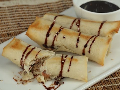 Baked Sweet Spring Rolls/ Indo-Chinese cuisine